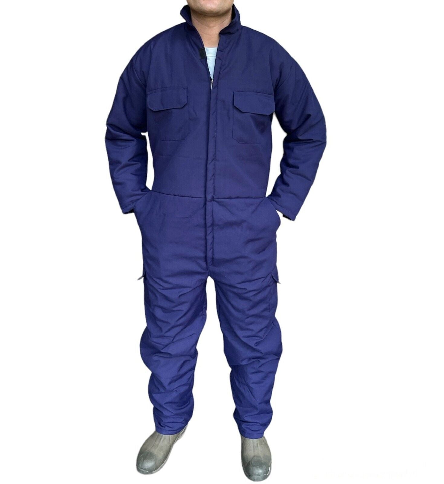 Men's Quilted Thermal Padded Overalls / Coveralls